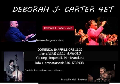 Deborah J. Carter 4et in concerto al “Bar dell’Angolo”