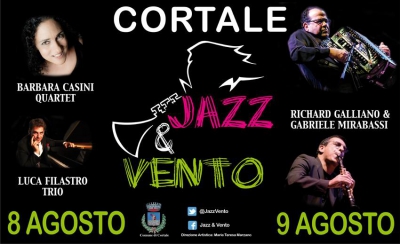 Sabato 8 e domenica 9 agosto riflettori puntati sul festival “Jazz & Vento”